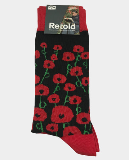 Poppy Socks, Poppy Brooch and Poppy Spitfire Mug Gift Set