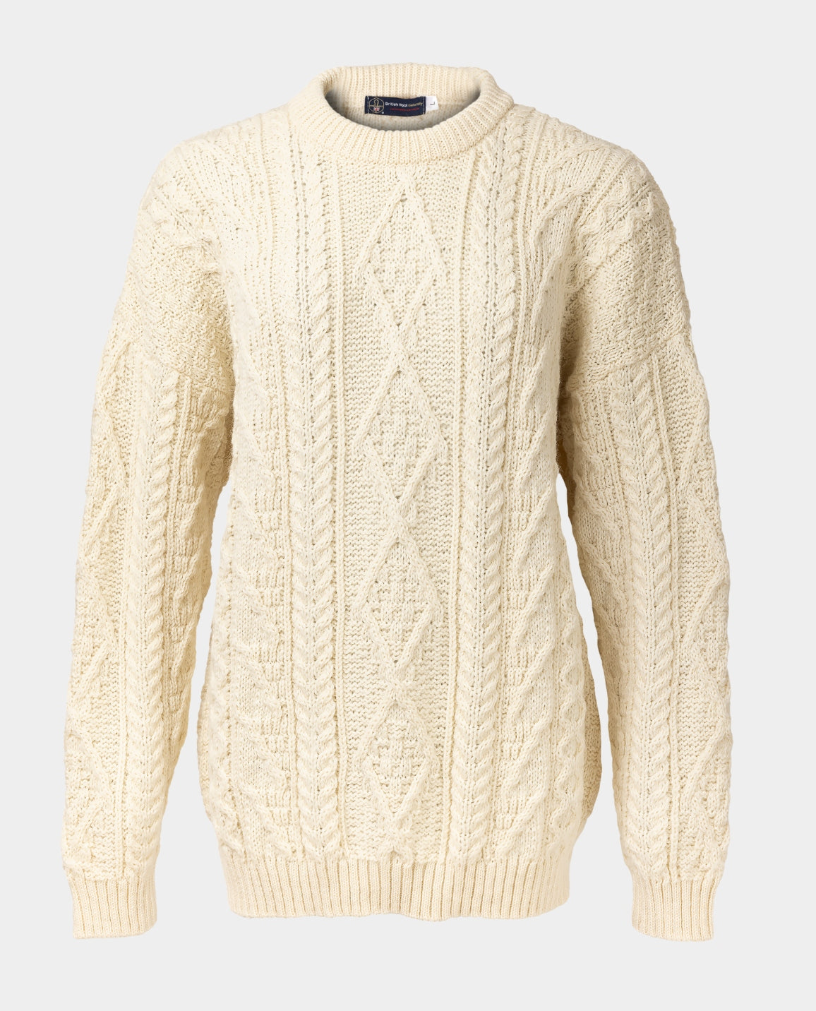Wool Cream Cable Knit Jumper