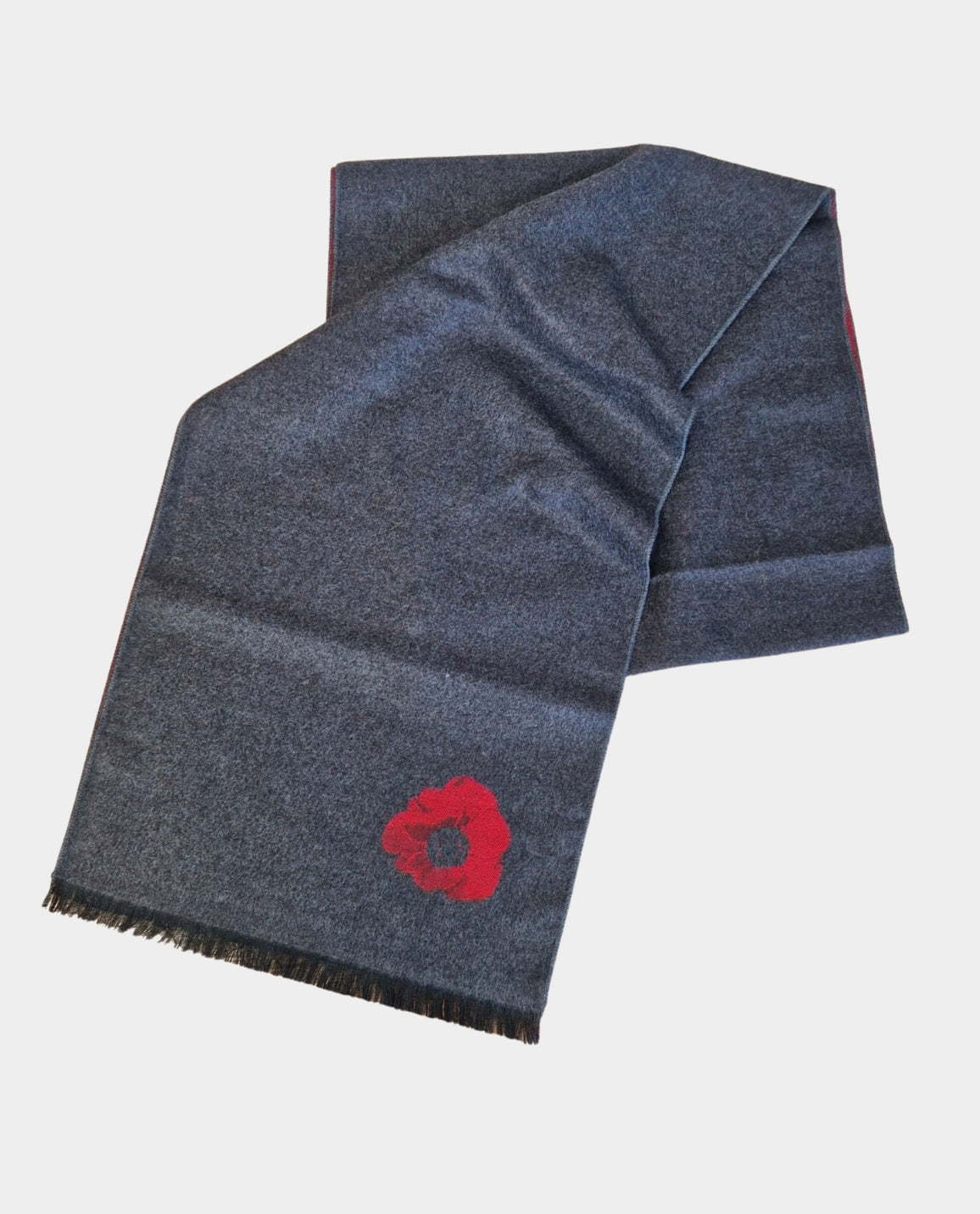 Grey Poppy Scarf