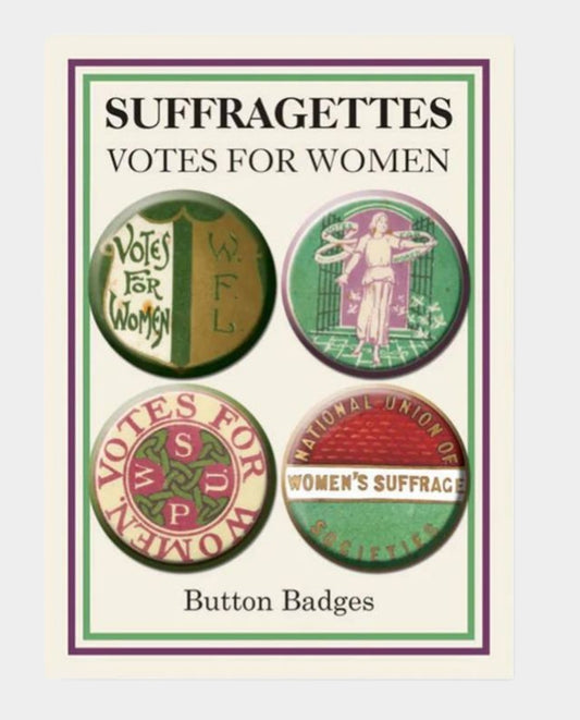 Suffragettes Set Of 4 Button Badges