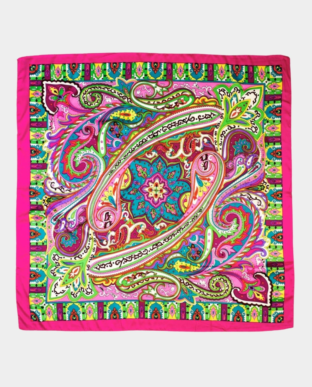 Pink Silk Scarf