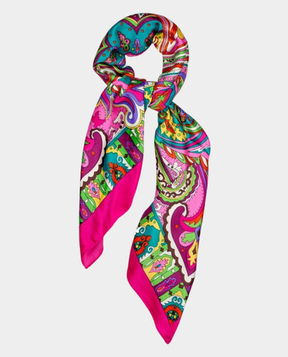 Pink Silk Scarf