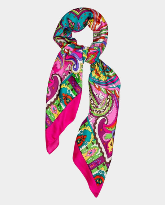 Pink Silk Scarf