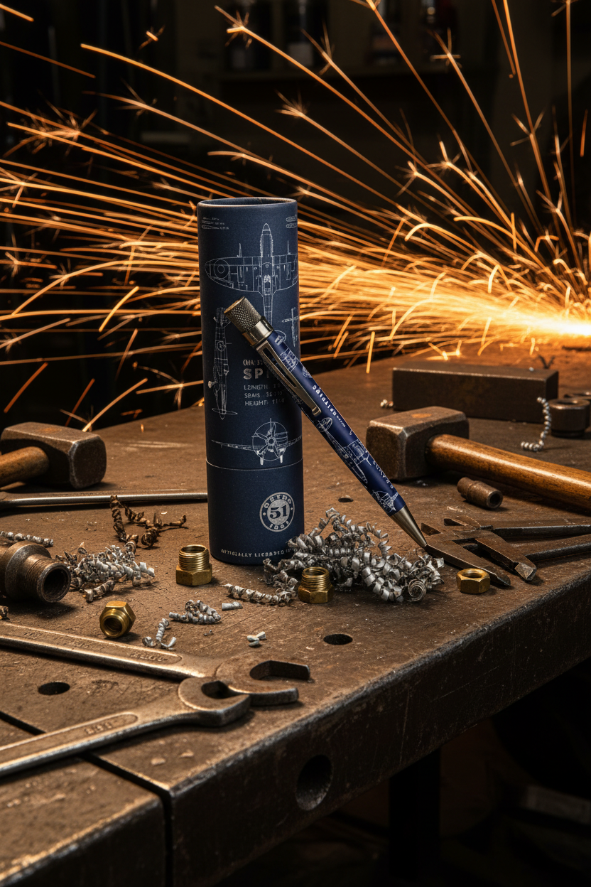 Retro 51 Spitfire Blueprint Rollerball Pen