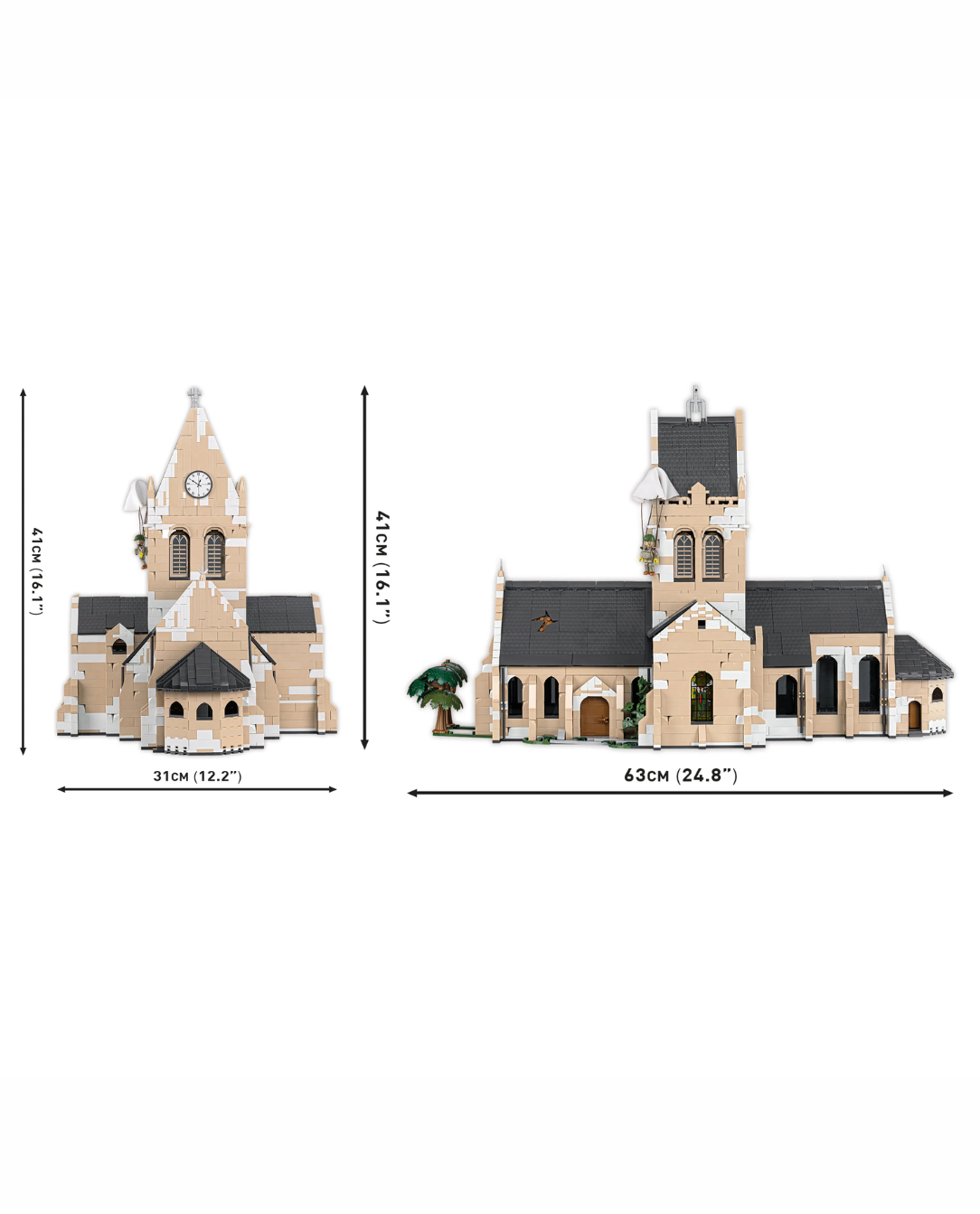 Sainte-Mère-Église Church Brick Set (COBI)