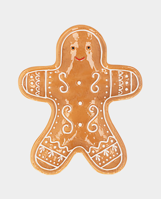 Ceramic Gingerbread Man Plate