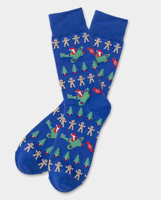 Santa in a Spitfire Christmas Socks