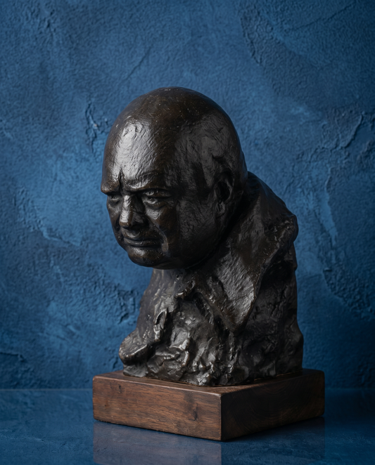 Nemon Small Bronze Churchill Bust