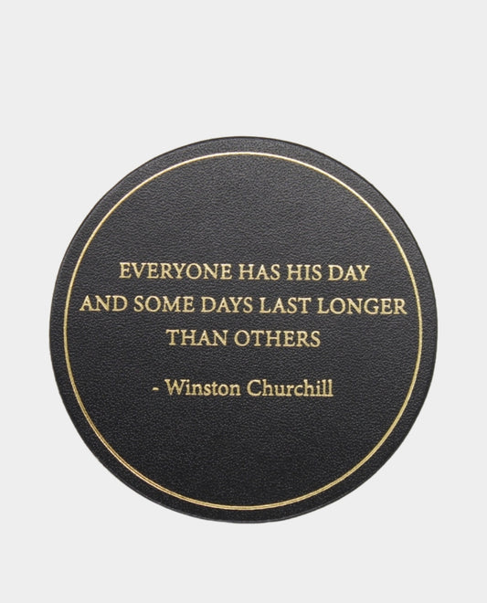 Recycled Leather Churchill Coaster