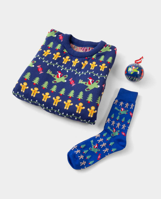 Christmas Jumper, Socks & Bauble Gift Set