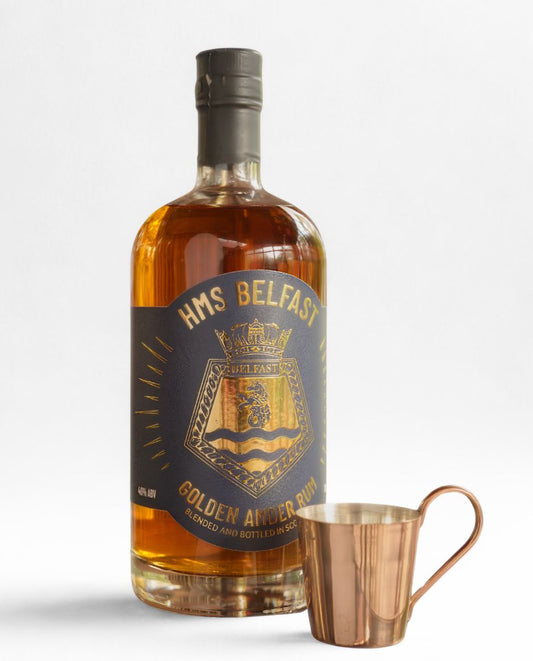 HMS Belfast Rum & Gill Cup Gift Set