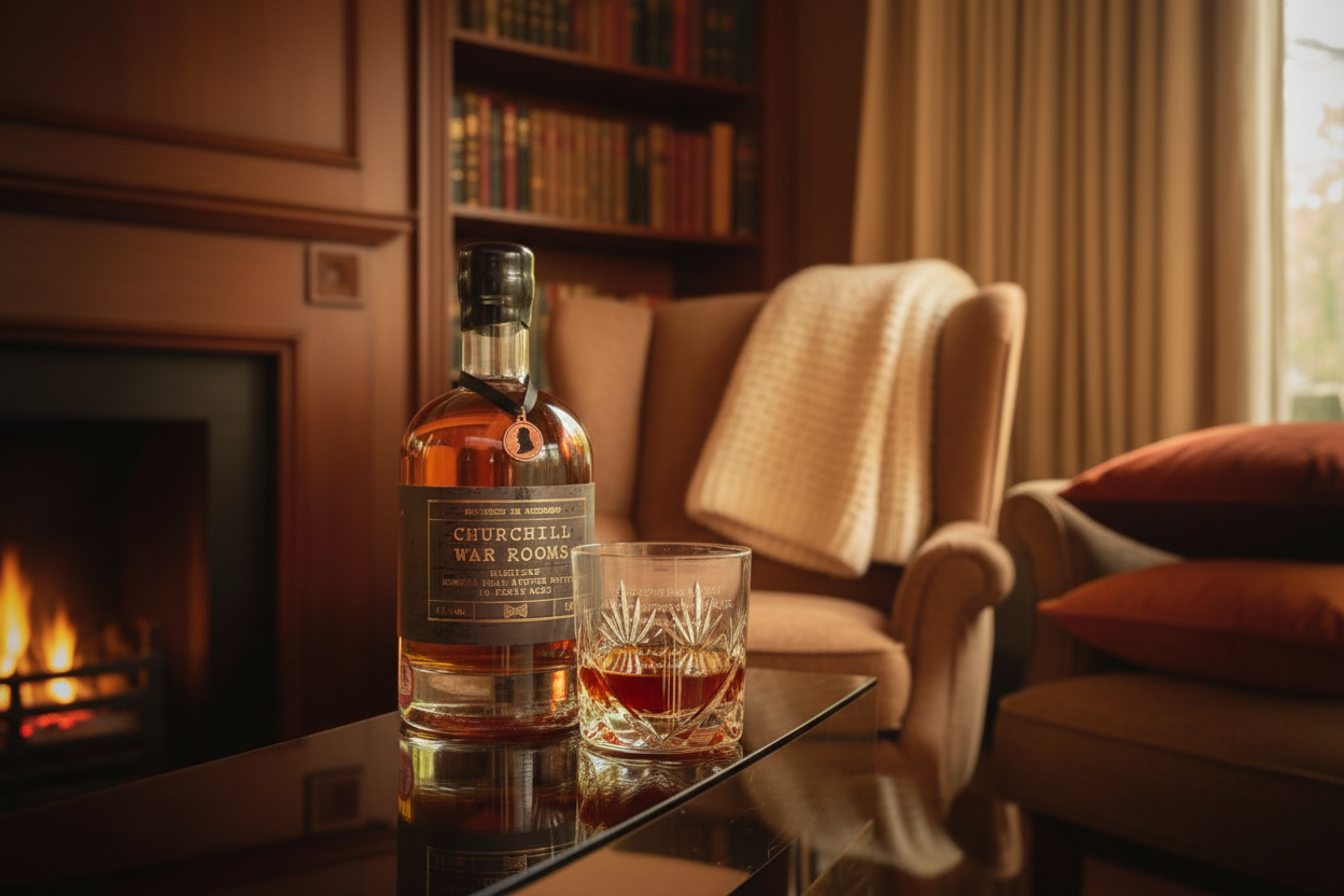 Churchill Signature Whisky & Crystal Glasses Gift Set