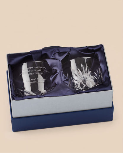 Crystal Scotch Whisky Glasses Set Of 2