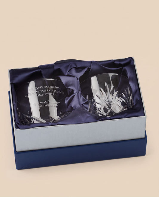 Crystal Scotch Whisky Glasses Set Of 2