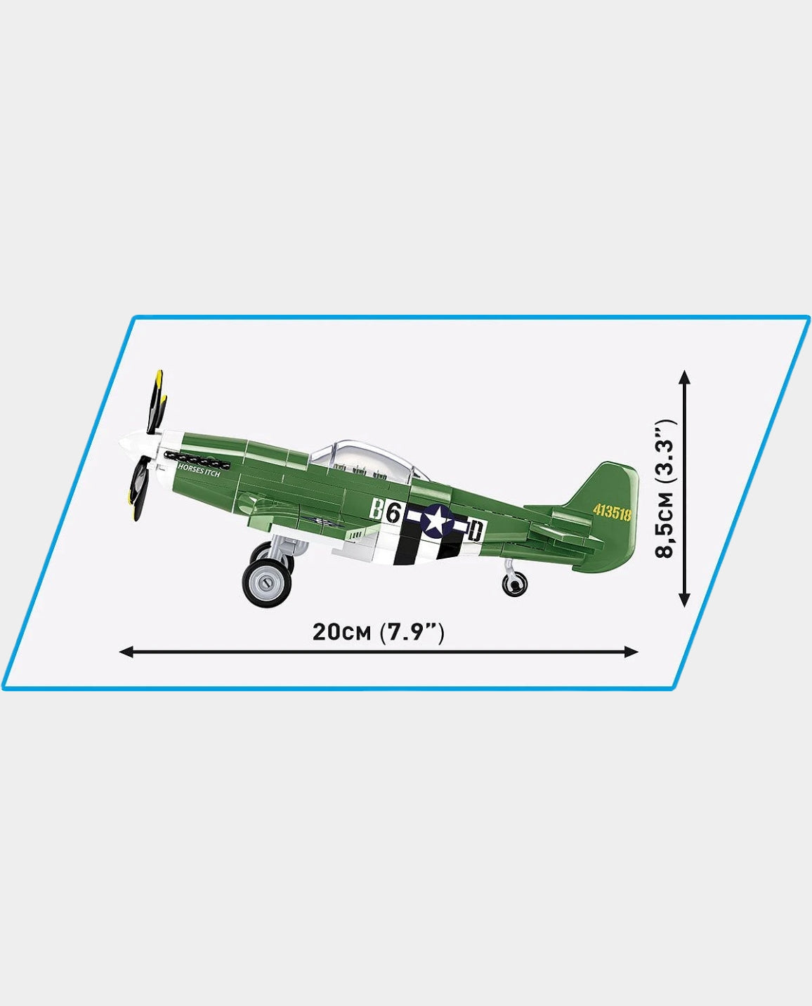 COBI Mustang P51 Brick Set