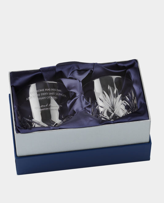 Crystal Whisky Glasses Set Of 2