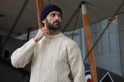 Cream Cable Knit Wool Jumper