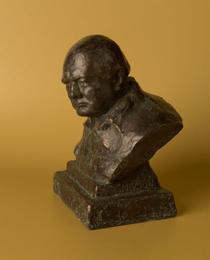 Nemon Siren Suit Bronze Churchill Bust