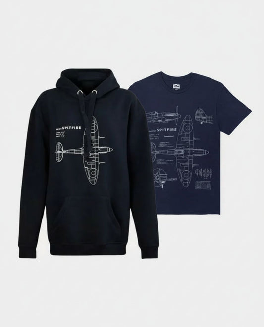Spitfire Hoodie and T-Shirt Set