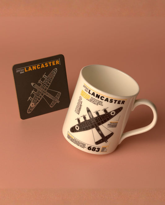 Lancaster Bomber Mug and Coaster Gift Set