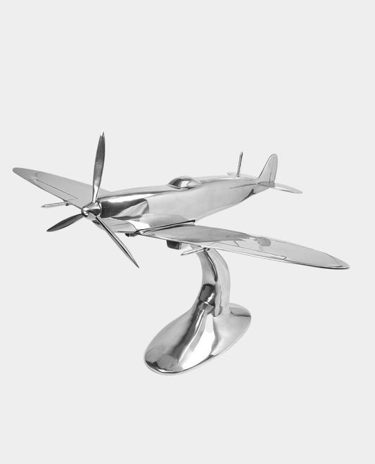 Aluminium Spitfire Sculpture Model 32in. Wingspan