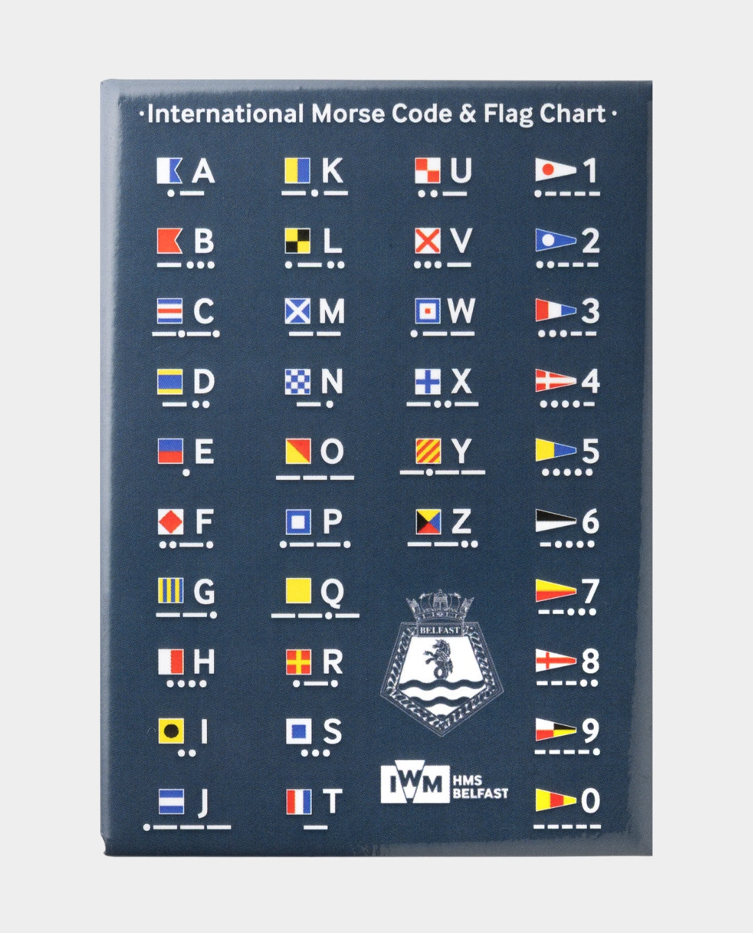 Morse Code and Flag Chart Magnets | Morse Code Gift | IWM Shop