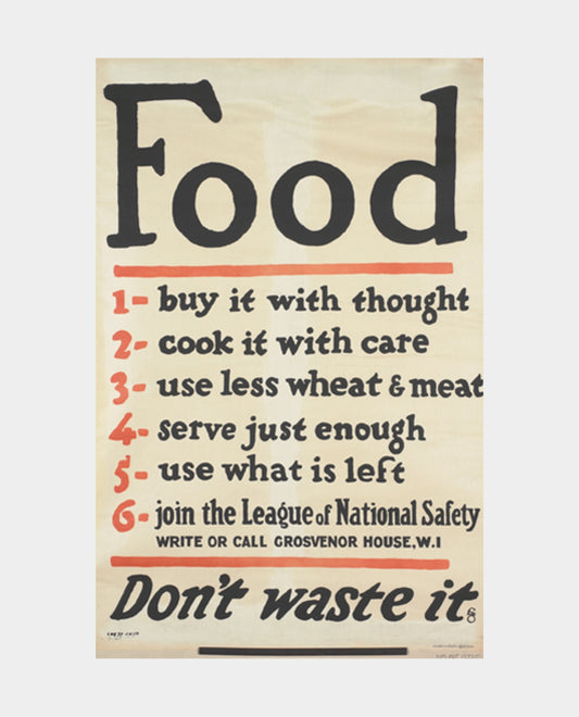 Food Don't Waste It Print