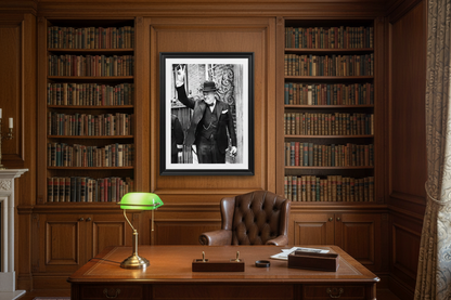 Winston Churchill V For Victory Print