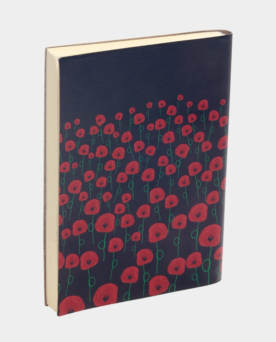 Recycled Leather Poppy Notebook