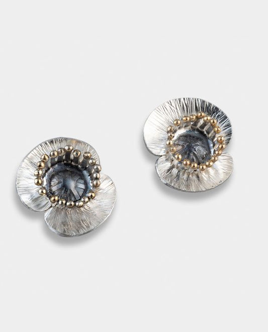 Poppy Flower Studs