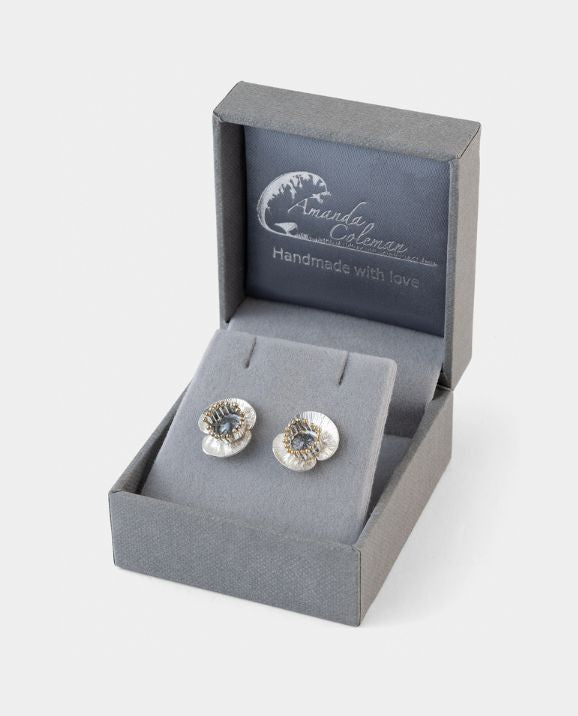 Poppy Flower Studs