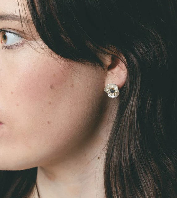 Poppy Flower Studs