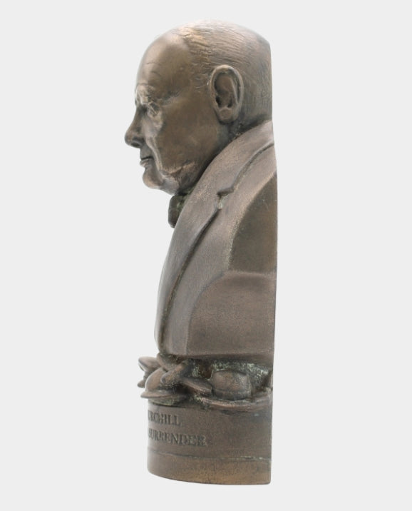 Bronze Churchill Bust