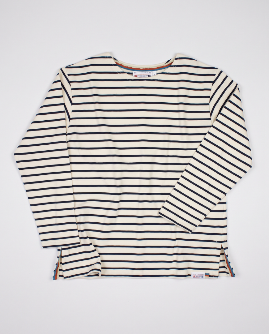 Breton T-Shirts with Three-quarter-length Sleeves