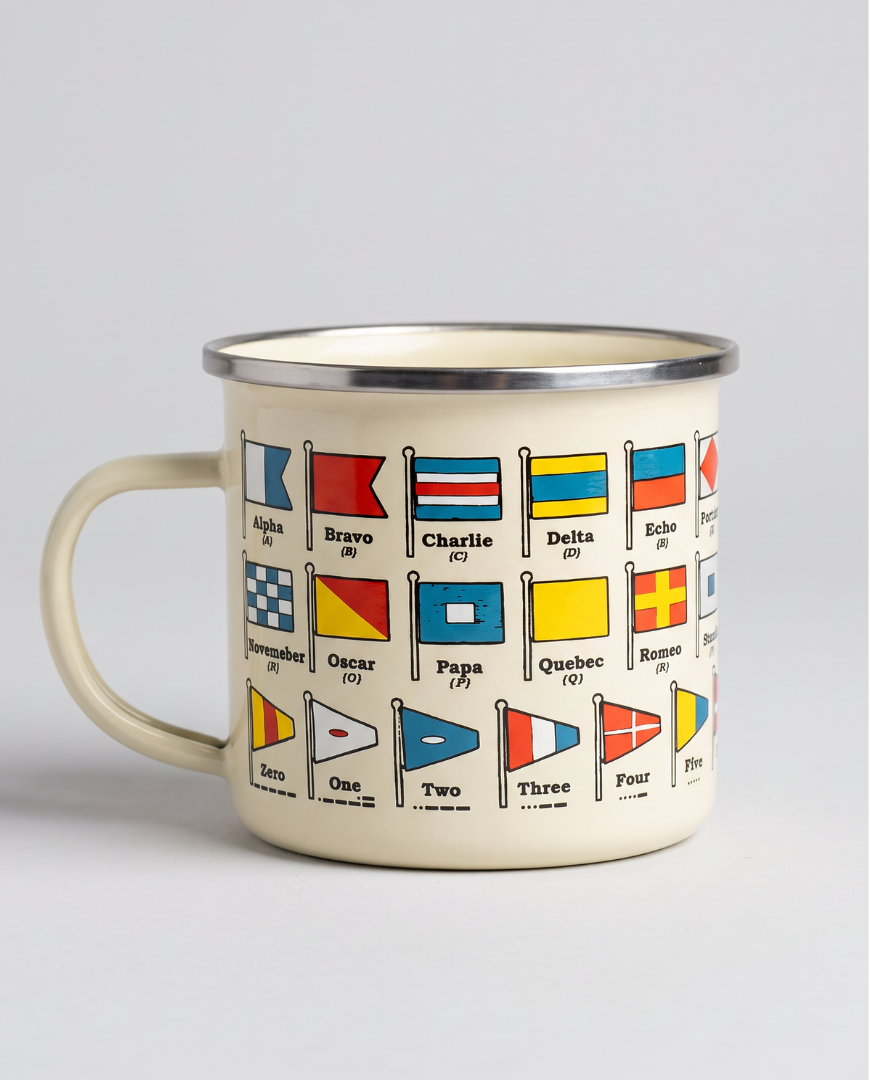 HMS Belfast Flag Enamel Mug