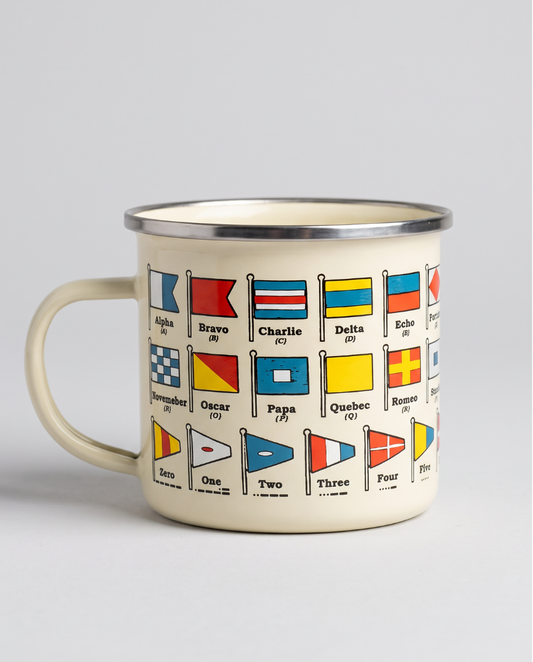 HMS Belfast Flag Enamel Mug