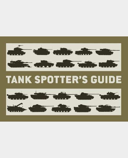 Tank Spotter's Guide with black tank silhouettes on a beige background