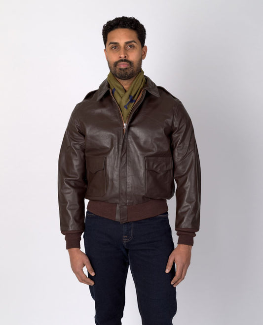 Leather Bomber Jacket