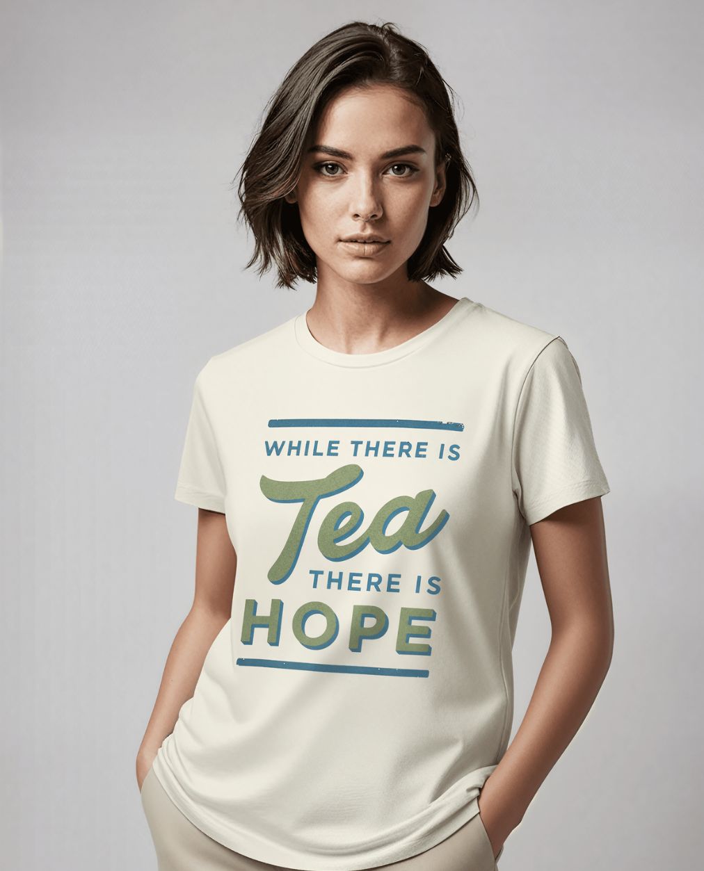 While There is Tea There is Hope Organic T-Shirt