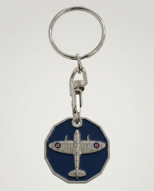 Spitfire Trolley Coin Keyring