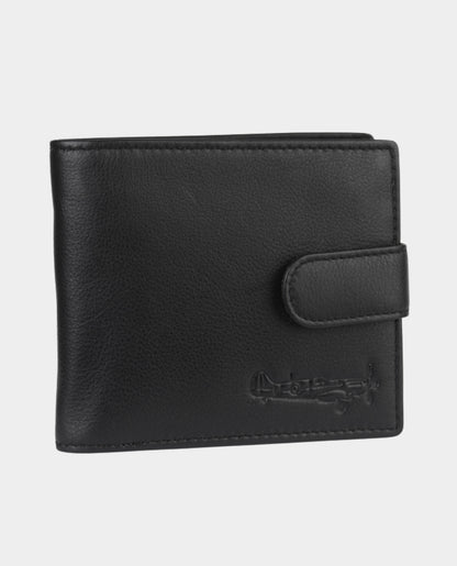 BLACK LEATHER WALLET