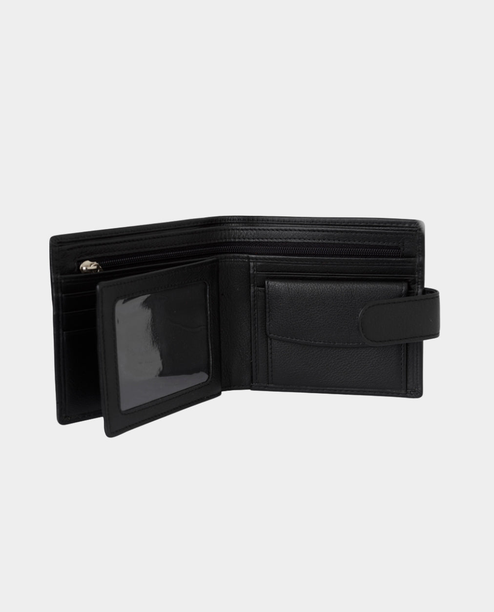 BLACK LEATHER WALLET