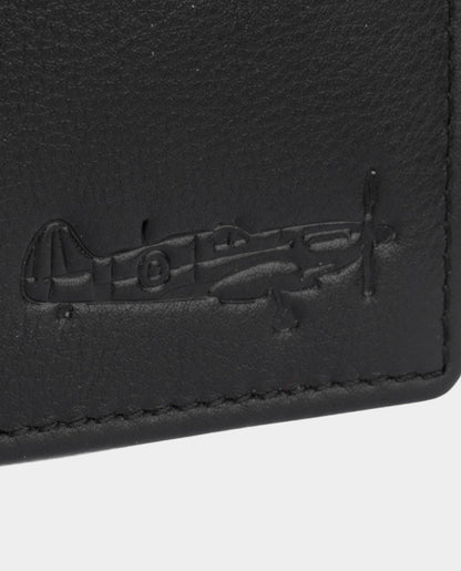 BLACK LEATHER WALLET