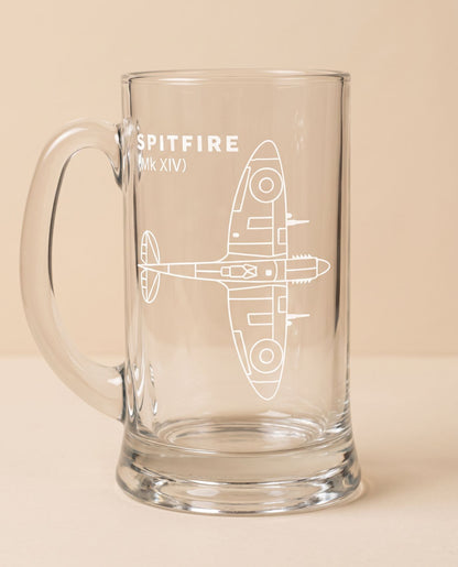 Spitfire Blueprint Crystal Tankard