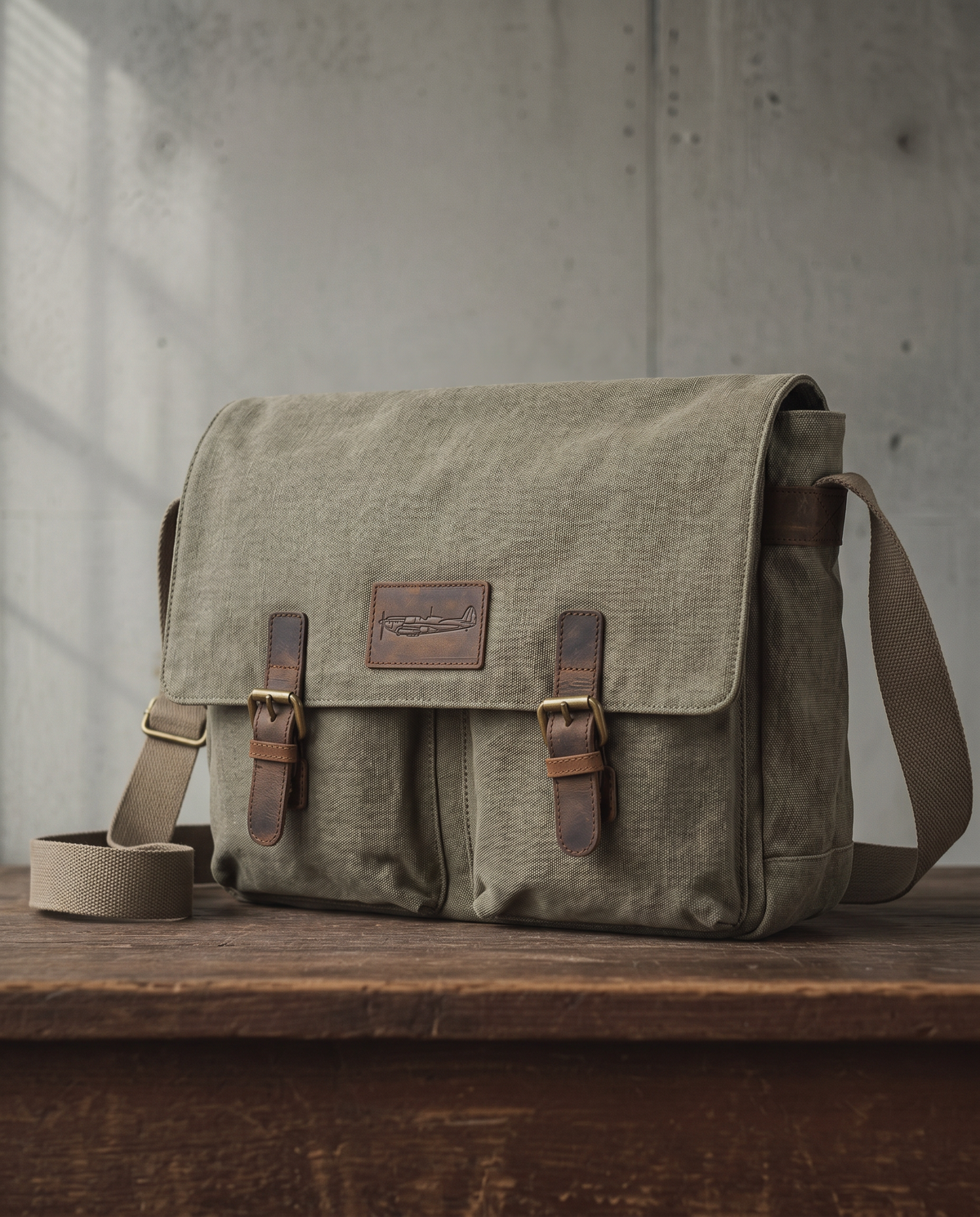 Canvas Messenger Bag | Canvas Saddle Bag | IWM Shop