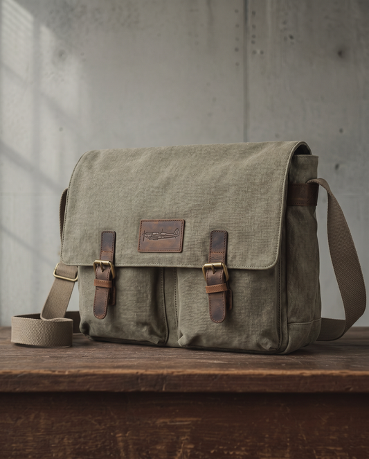 Spitfire Canvas Messenger Bag