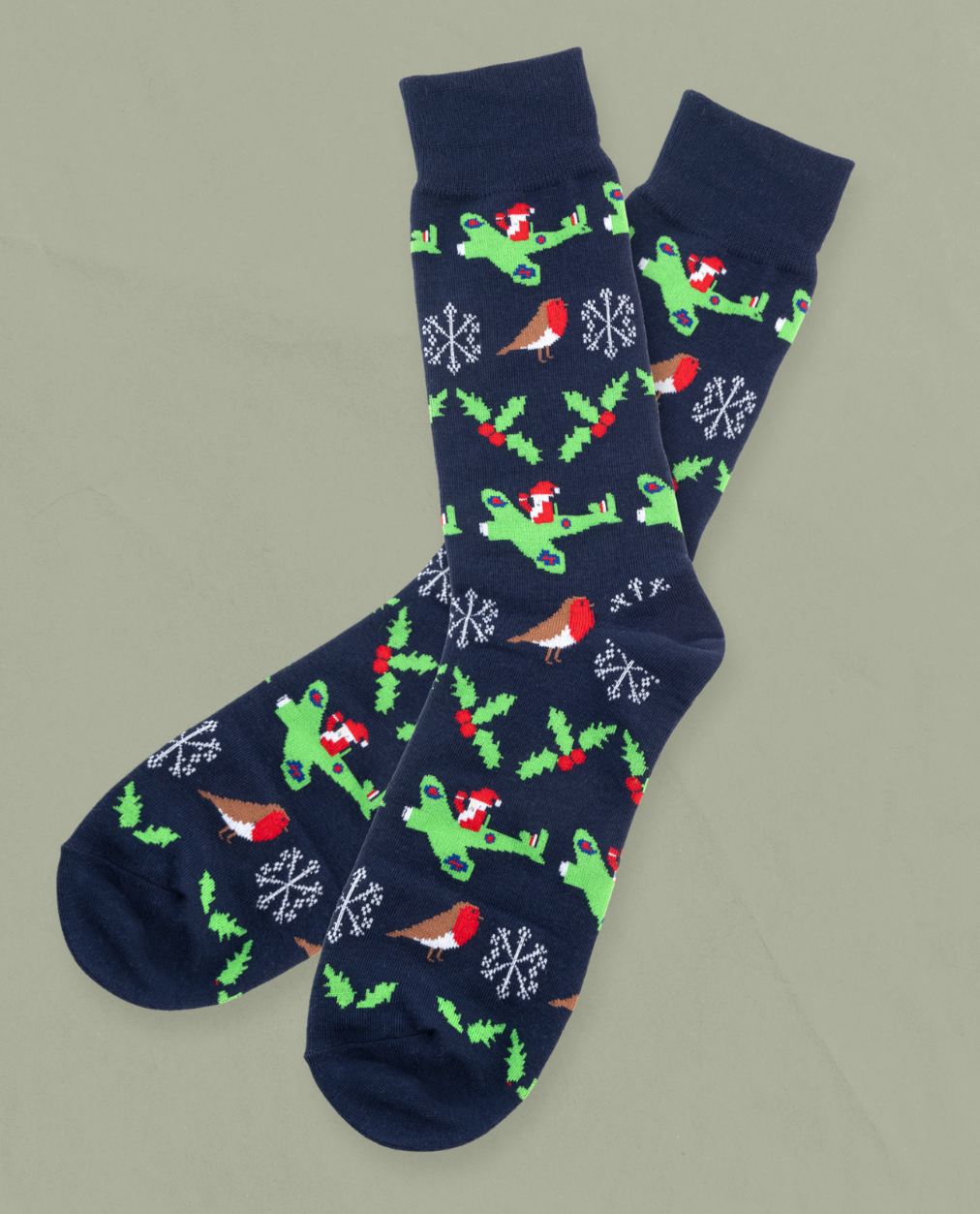 Santa in a Spitfire Socks