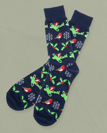 Santa in a Spitfire Socks