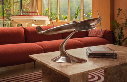 Aluminium Spitfire Sculpture Model 32in. Wingspan