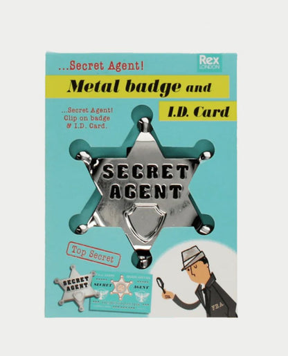 Secret Agent Metal Badge